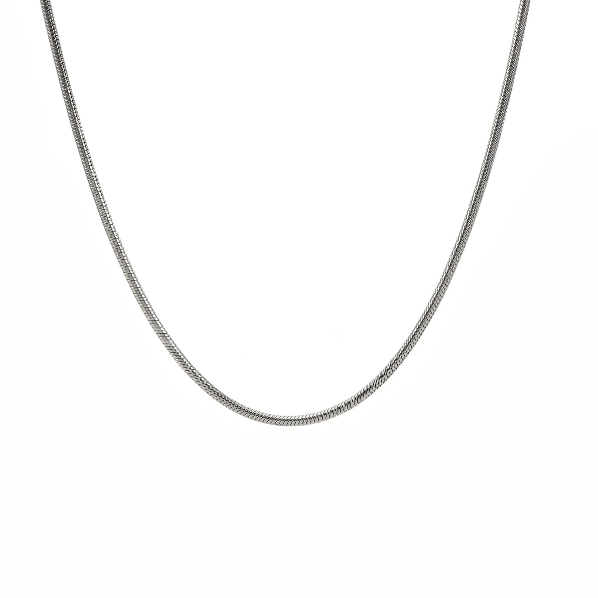 C060W B.Tiff Coil Chain Necklace/ 2mm Thick (An exclusive clasp design)