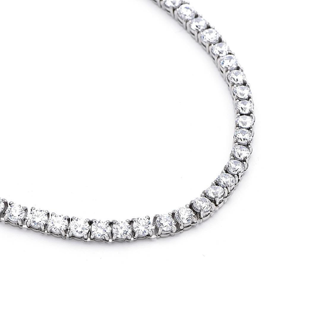 C103W B.Tiff Tennis Necklace/ 3mm
