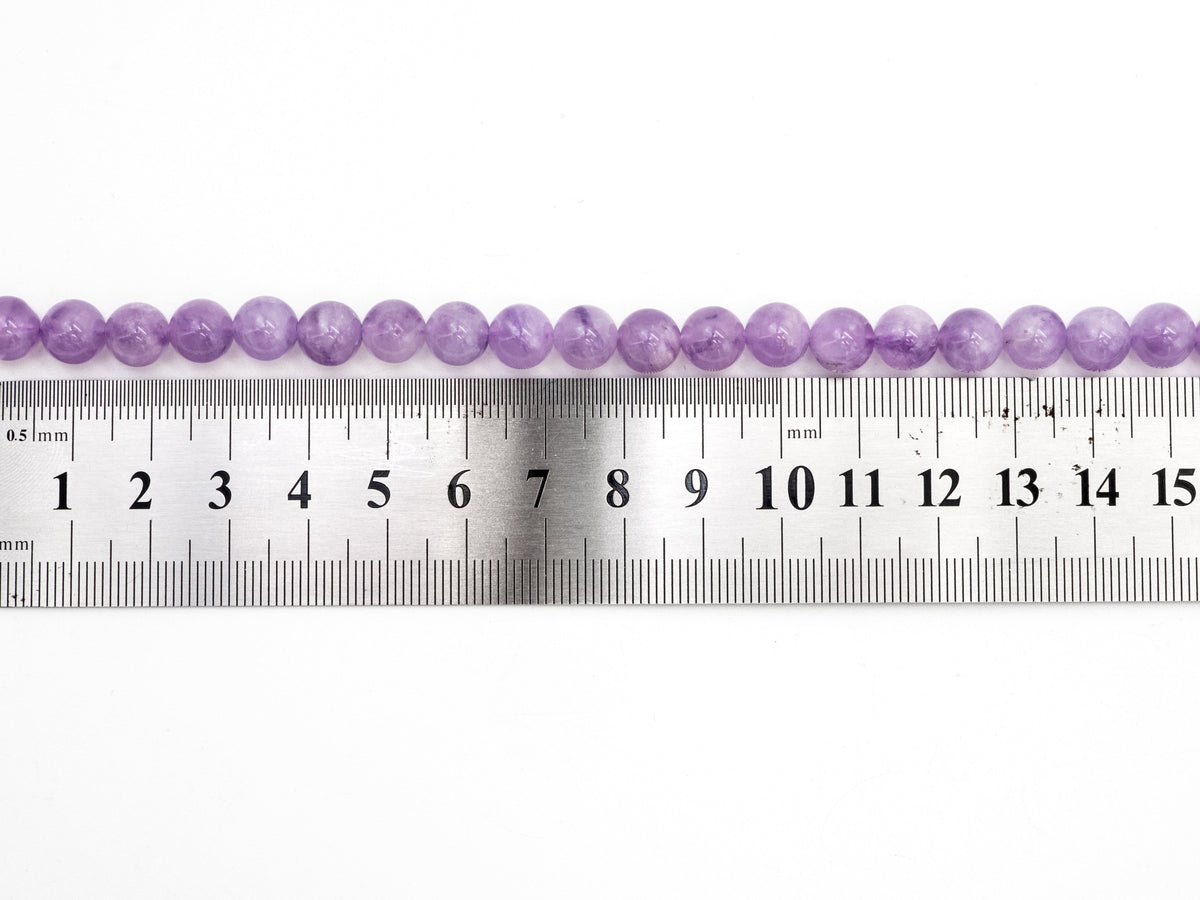 Quality Natural Lavender Jade Round Smooth Beads, 8mm/10mm/12mm beads Finish, Purple Gemstone Beads, 15.5inch strand, SKU#U216