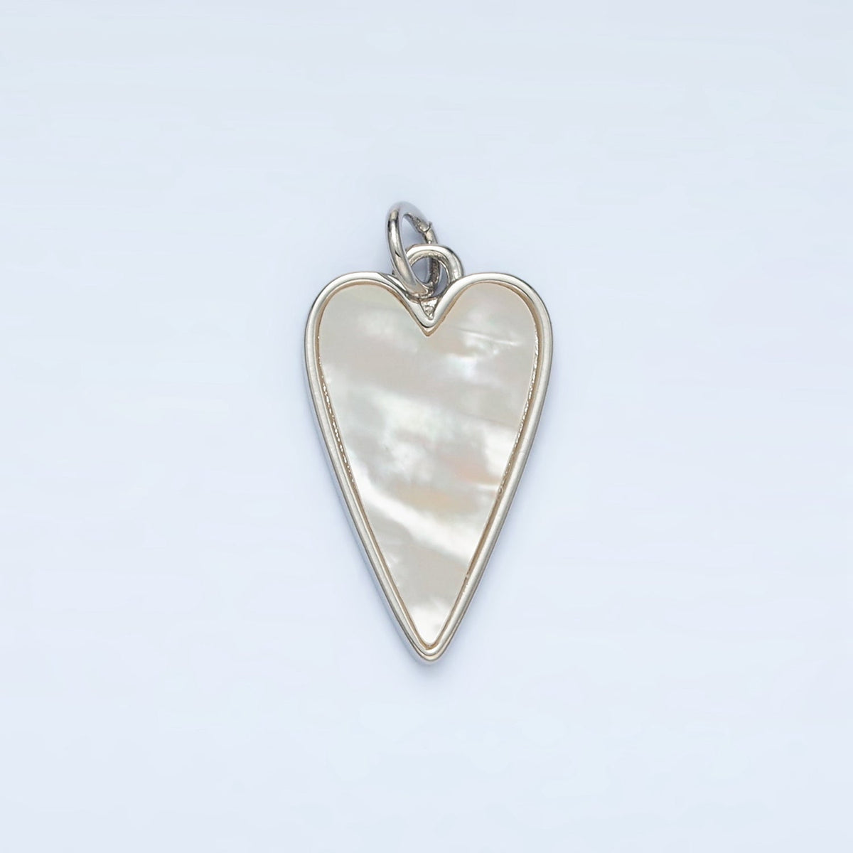 Gold Shell Pearl Heart Love Charm For Valentine Jewelry Making in Gold & Silver | C-717