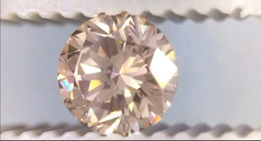 Champagne Colored Diamond Round Cut African 2mm Micro Sized