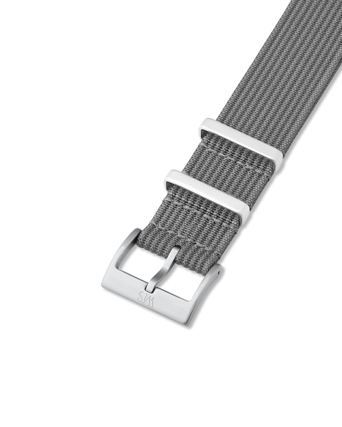Charcoal Grey Woven Nylon Strap 21mm