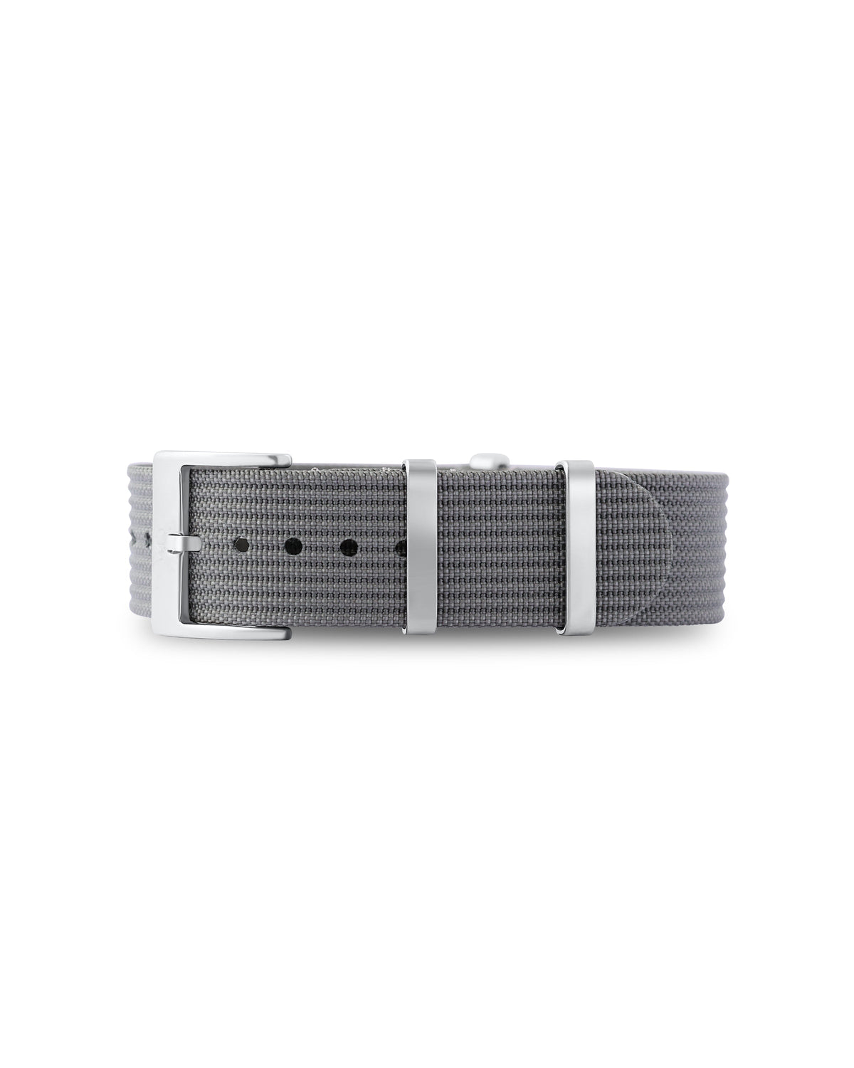 Charcoal Grey Woven Nylon Strap 21mm