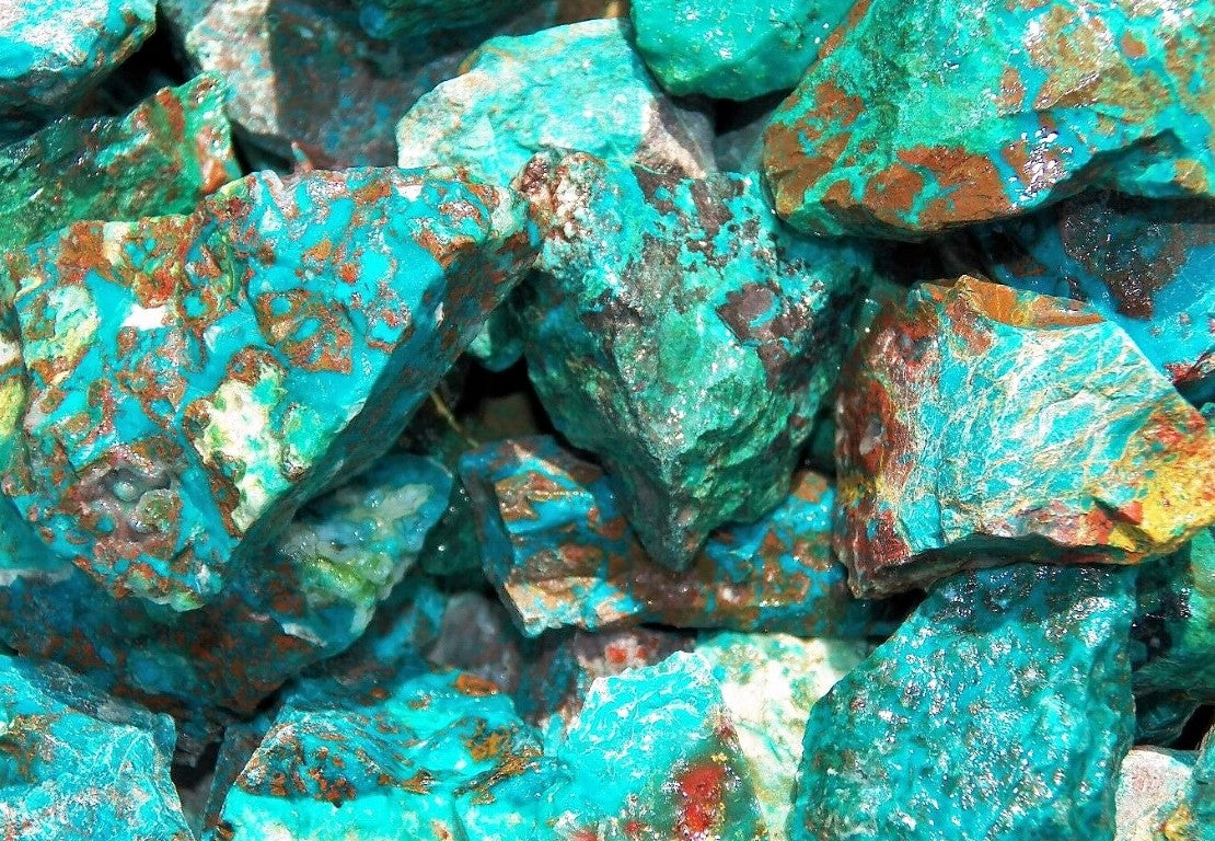 Chrysocolla Turquoise Rough Facet Arizona Natural 1000 Carats Bulk Lot
