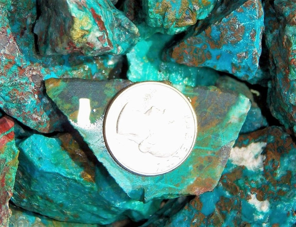 Chrysocolla Turquoise Rough Facet Arizona Natural 3000 Carats Bulk Lot