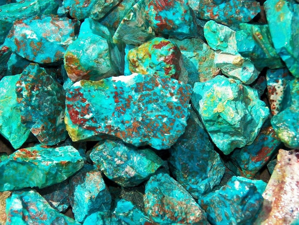 Chrysocolla Turquoise Rough Facet Arizona Natural 1000 Carats Bulk Lot
