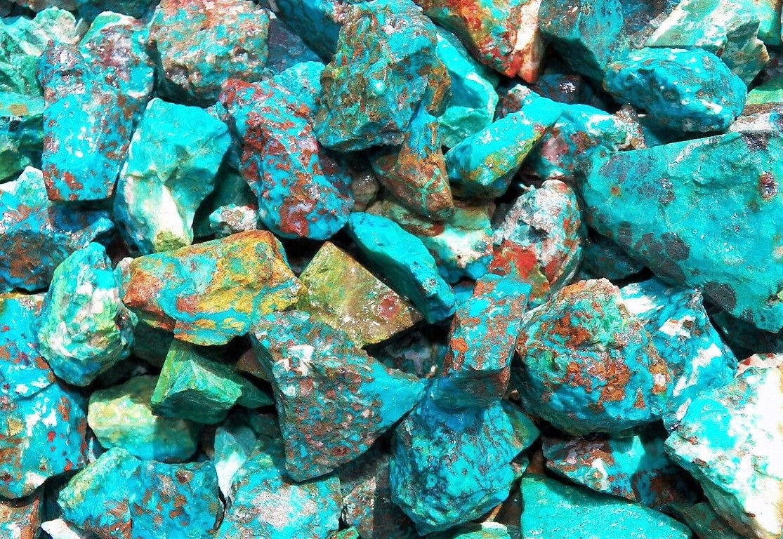 Chrysocolla Turquoise Rough Facet Arizona Natural 3000 Carats Bulk Lot