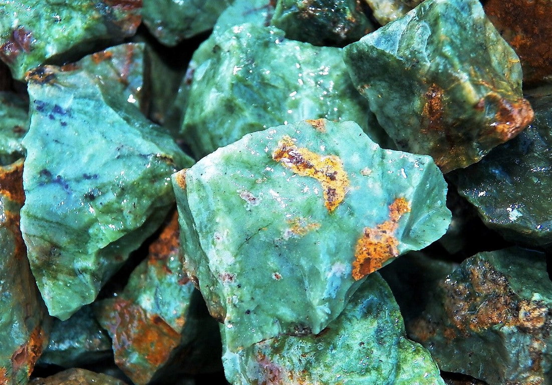 Chrysoprase Rough Facet Brazil Natural 3000 Carats Bulk Lot