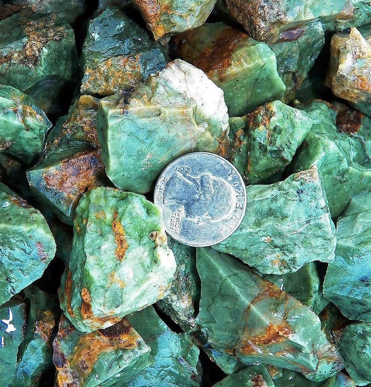Chrysoprase Rough Facet Brazil Natural 500 Carats Bulk Lot