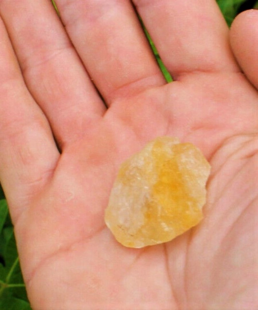 Citrine Crystal Rough Facet Loose Gem Raw 35mm
