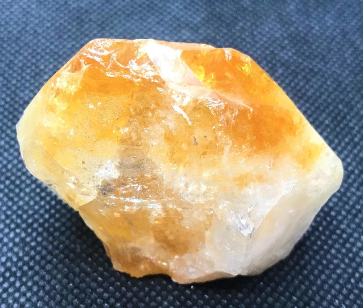 Citrine Crystal Rough Facet Loose Gem Raw 35mm