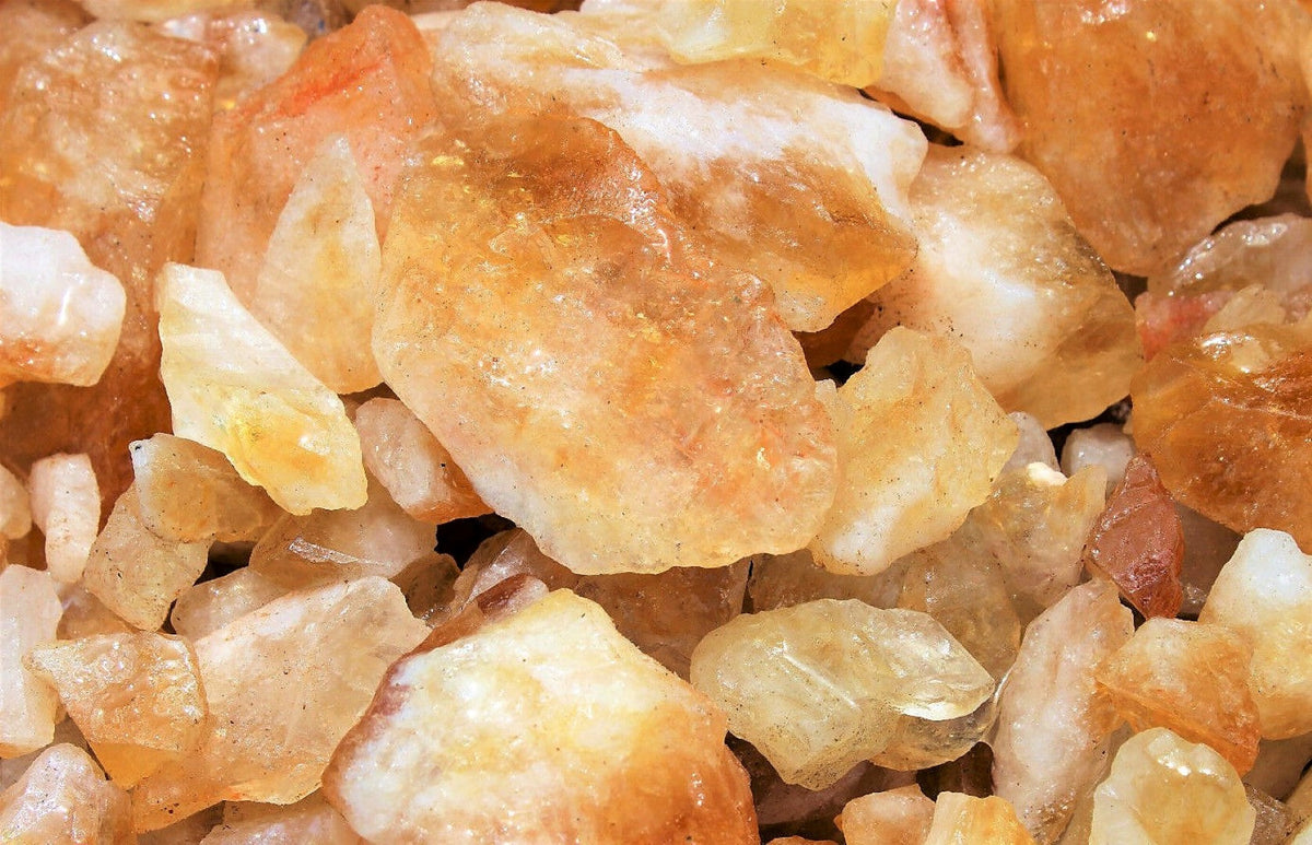 Citrine Crystal Rough Facet Loose Gem Raw 35mm