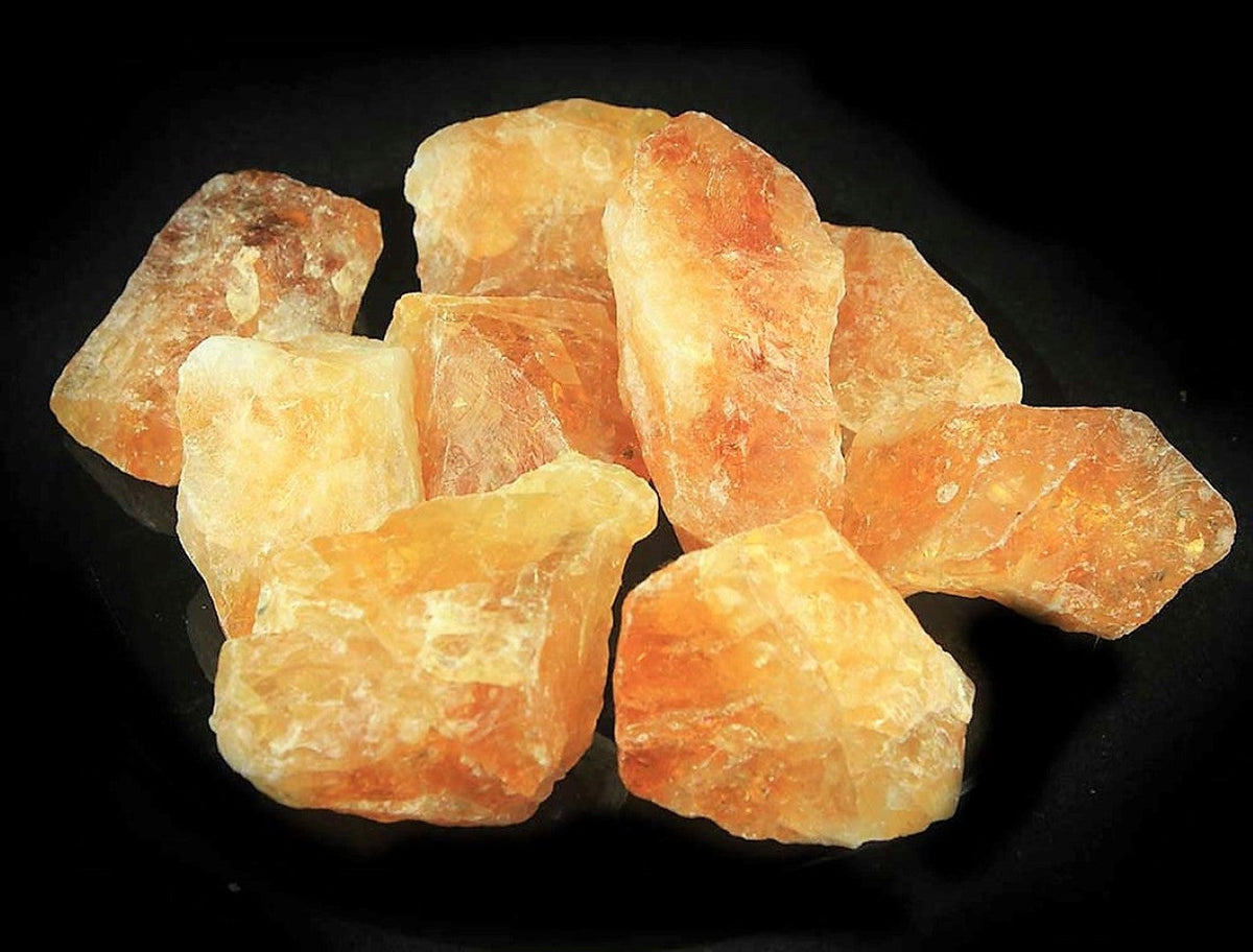 Citrine Crystal Rough Facet Loose Gem Raw 35mm
