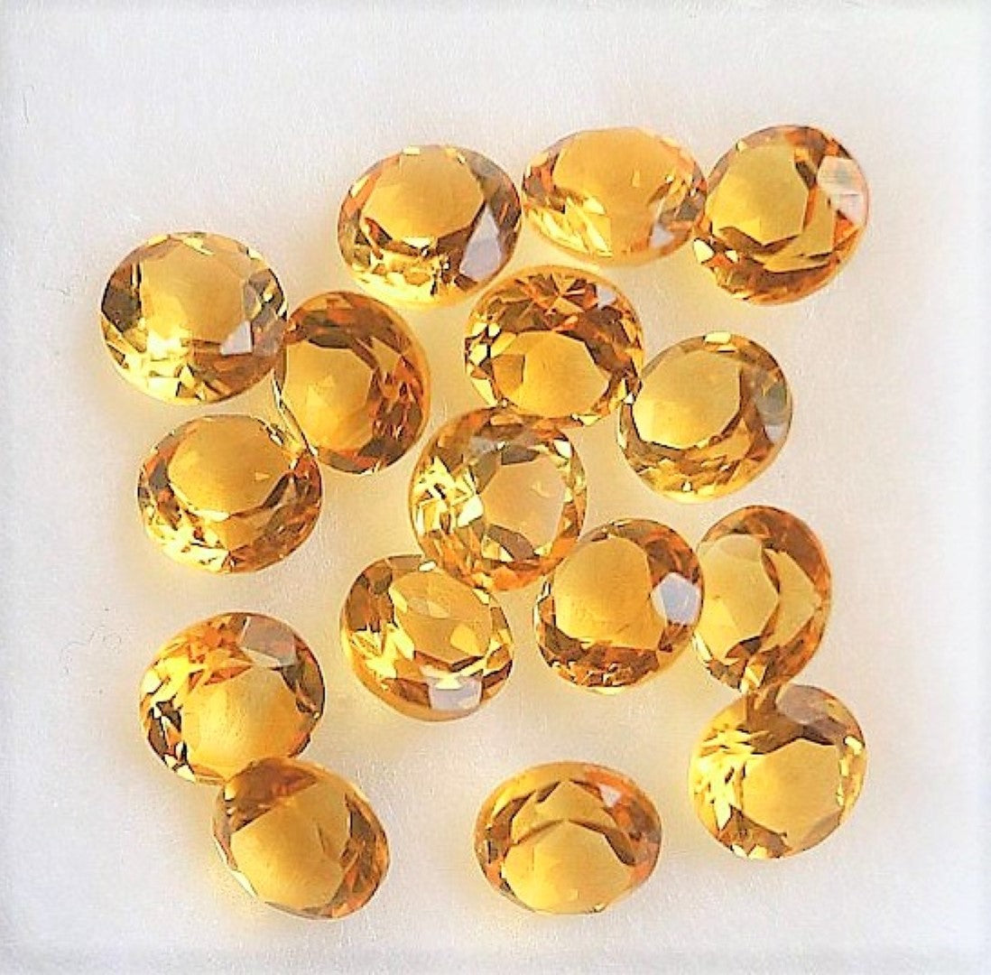 Citrine Round Cut California Small