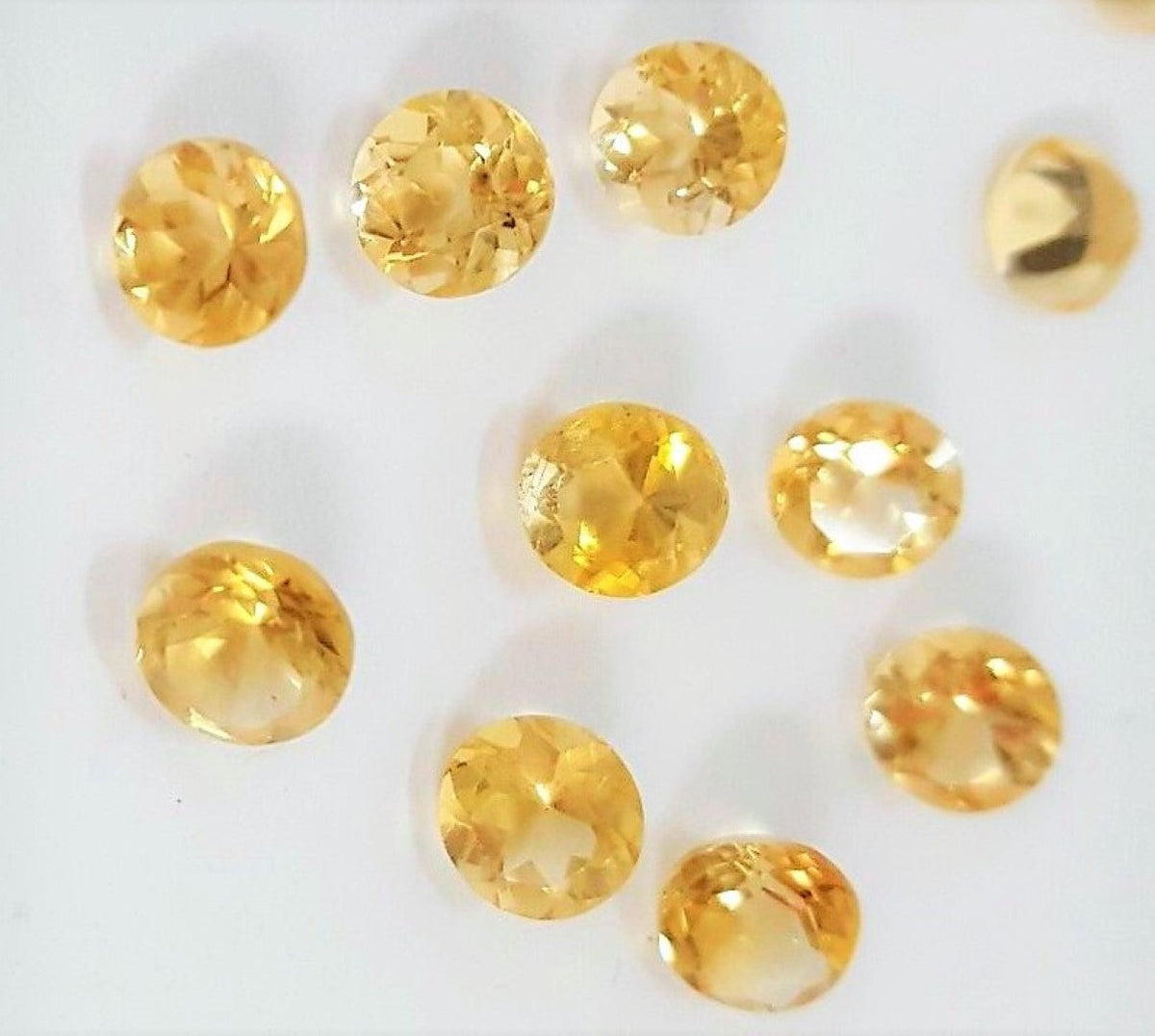 Citrine Round Cut California Small