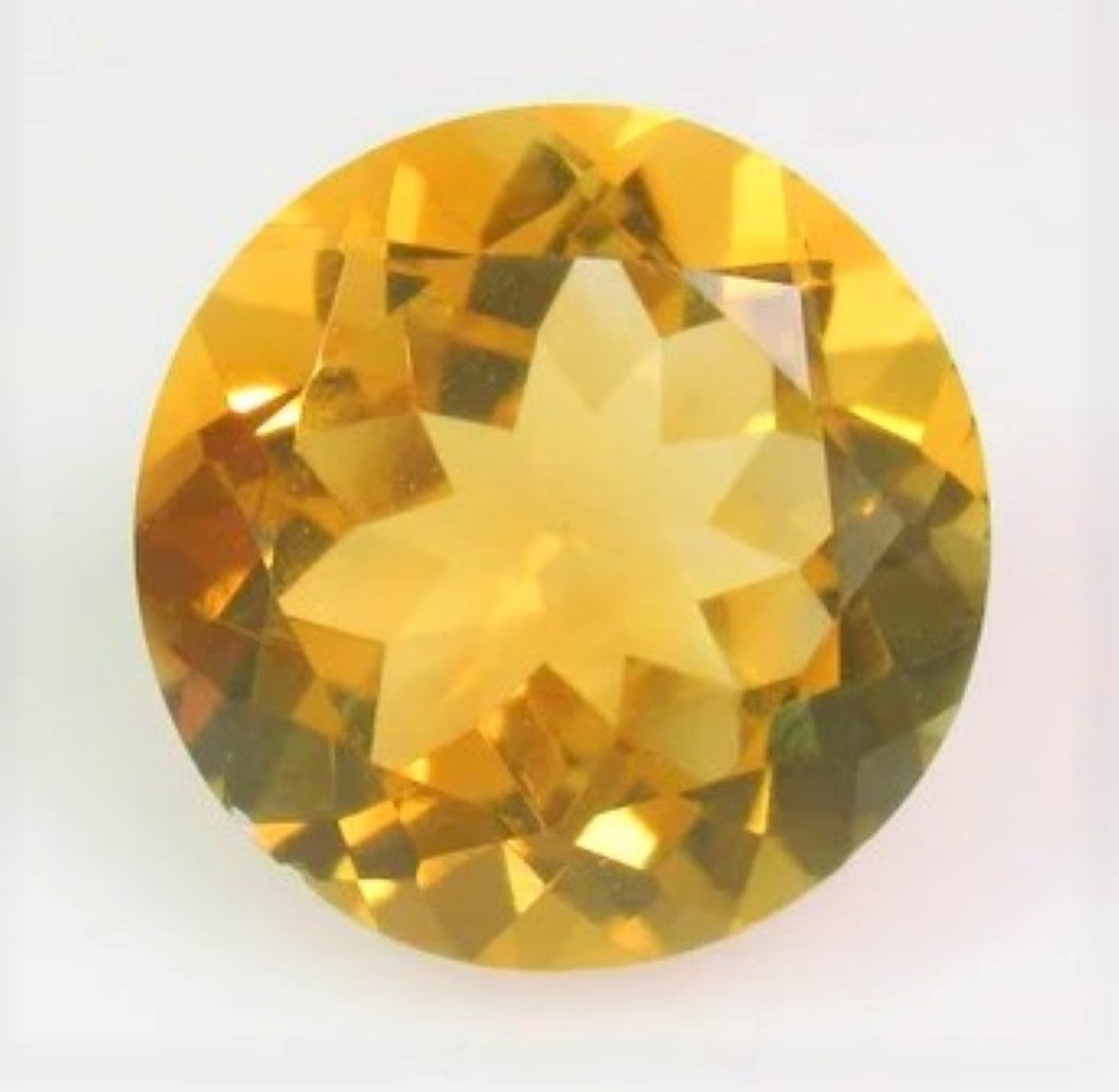 Citrine Round Cut California Small