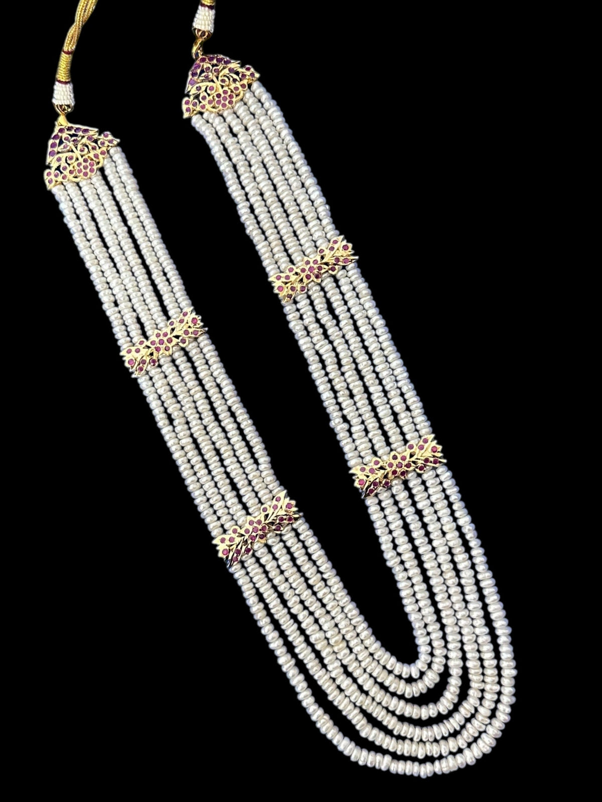 DLN120 Laura fresh water pearls necklace / Rani haar ( SHIPS IN 3 WEEKS )