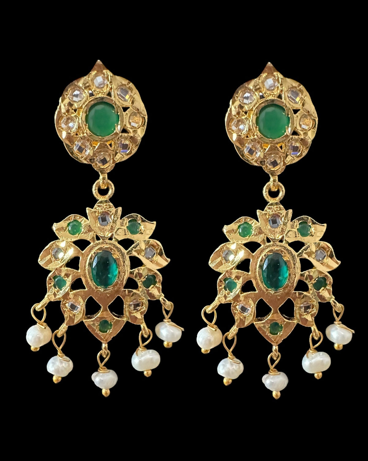 PS560 Akriti long pendant  with earrings ( READY TO SHIP )