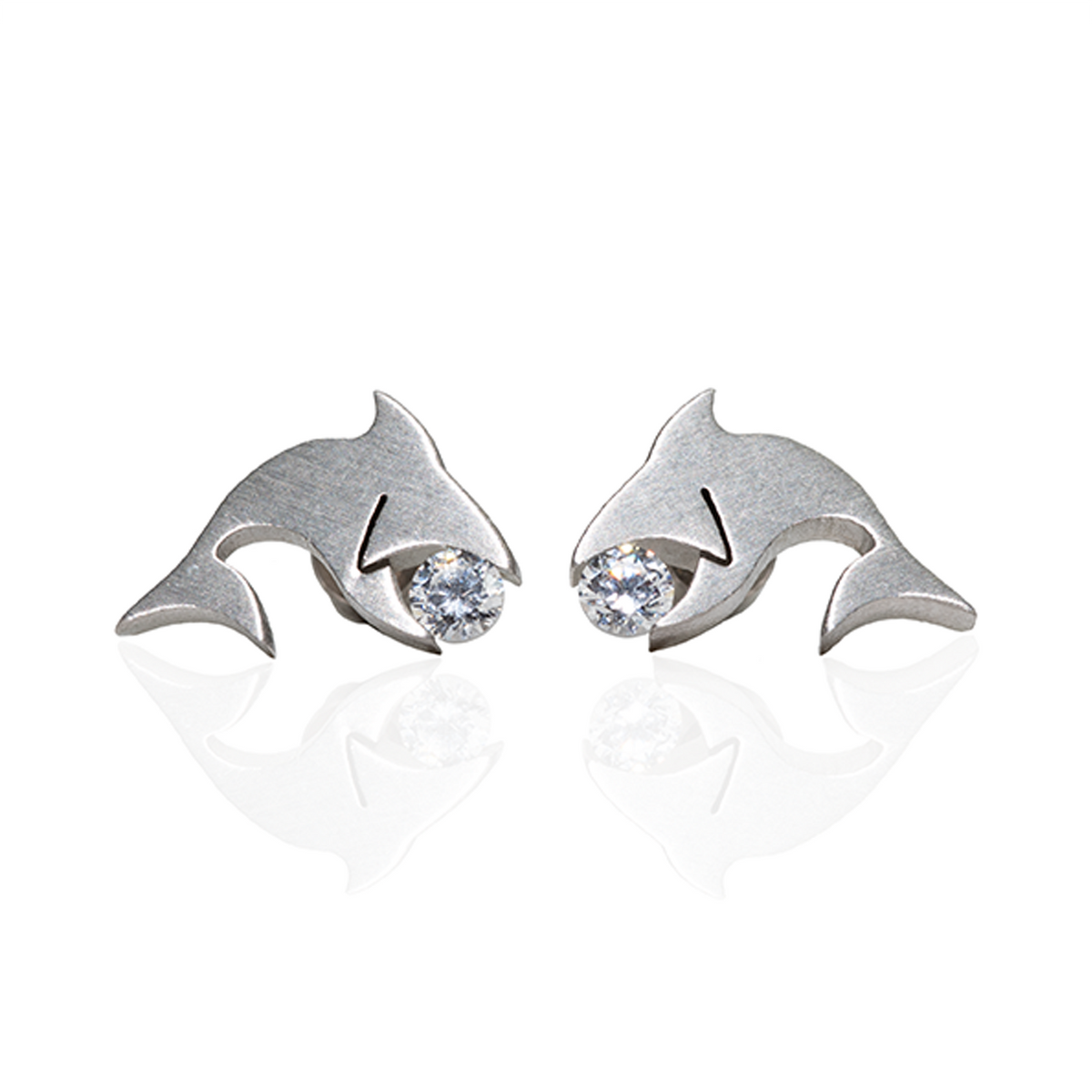 ER119W B.Tiff Shark Earrings