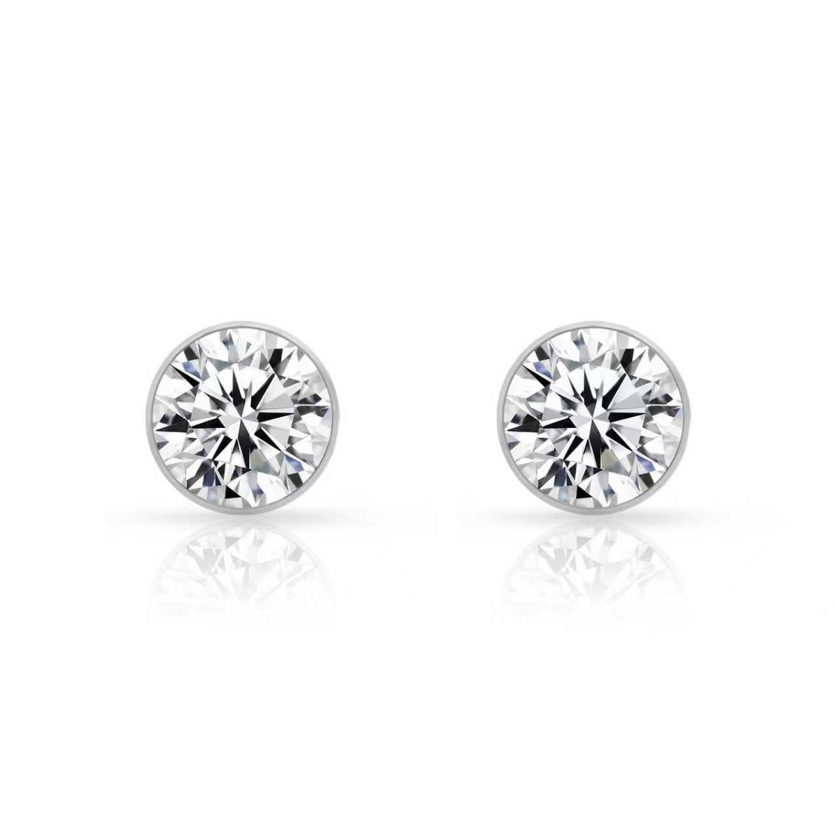 ER201W B.Tiff 2 ct Solitaire Stud Earrings