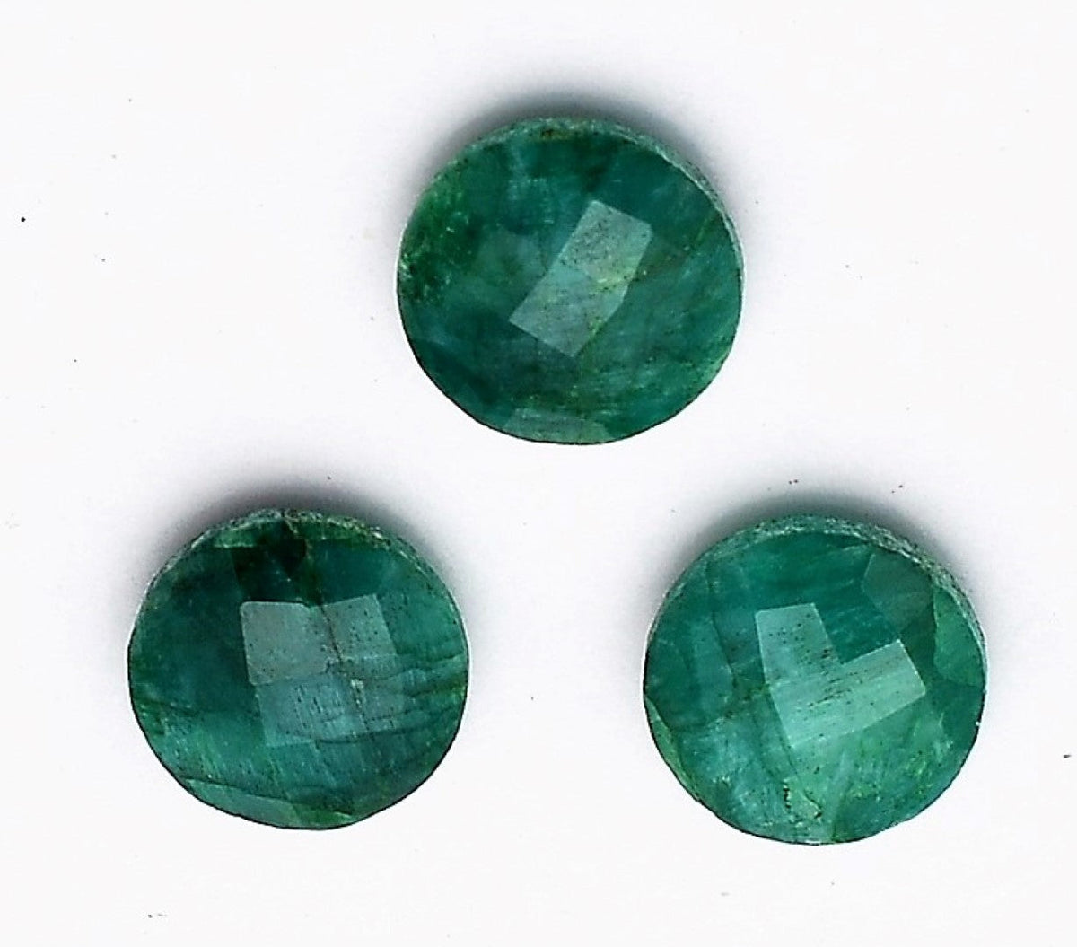 Emerald Round Cut 10mm Cloudy Pakistan Swat Gem 4 Carat Stone