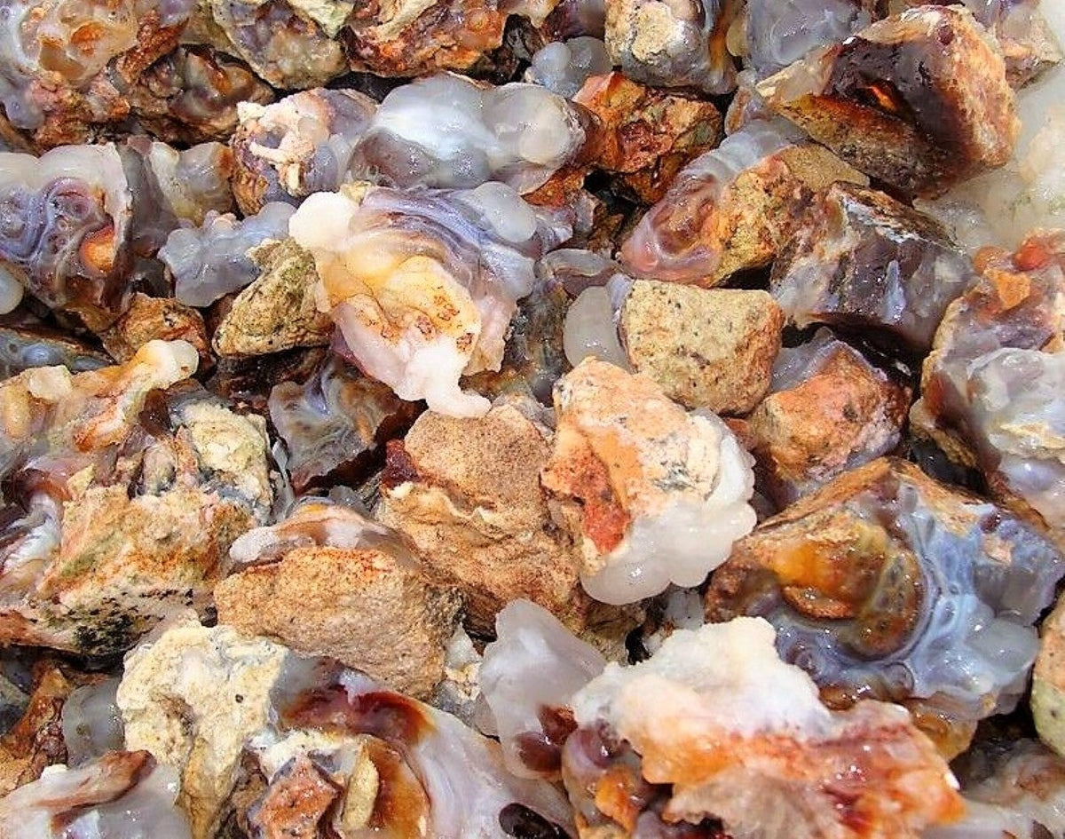 Fire Agate Rough Cut Arizona Natural 500 Carats Bulk Lot