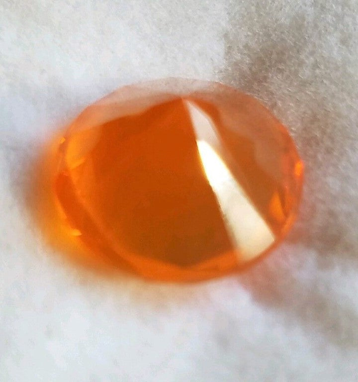 Fire Opal Round Cut Orange Mexican 6mm