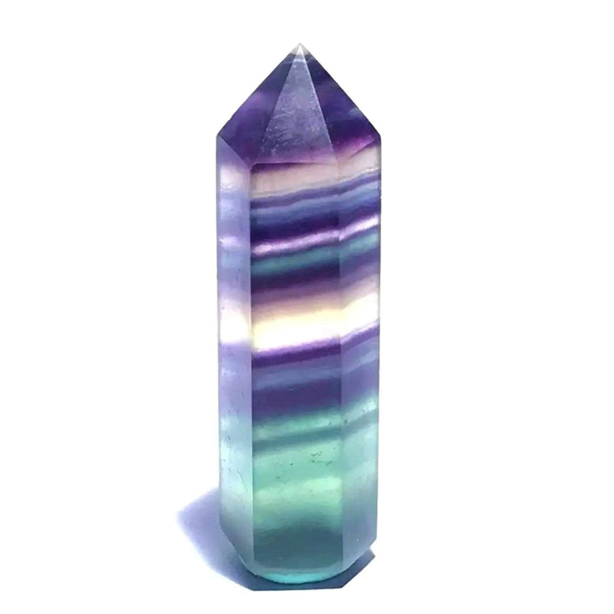 Fluorite Crystal Obelisk Gem Single Terminated Healing Wand