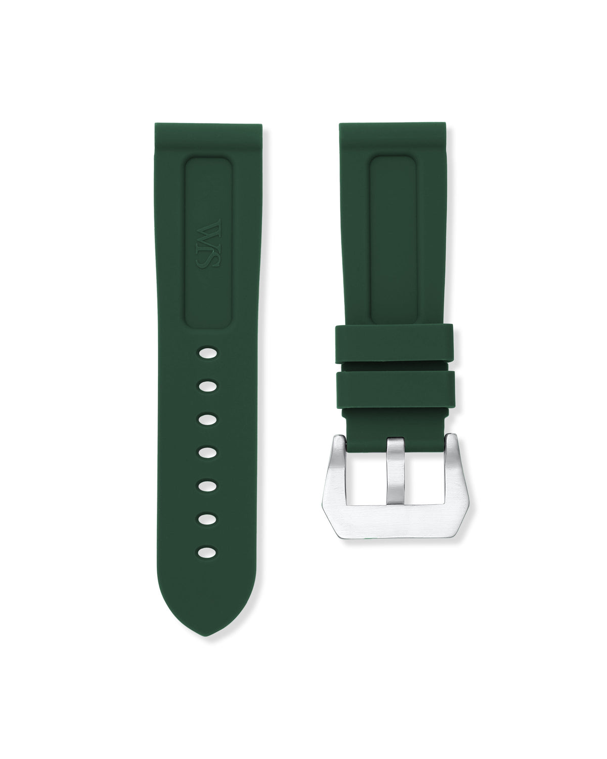 Forest Green Rubber Strap 24mm