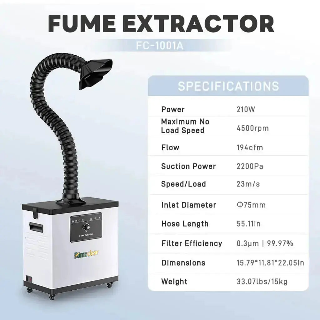 Fume Extractor for Gold Refining & Acid Work – Removes Nitric & Aqua Regia Fumes at Source