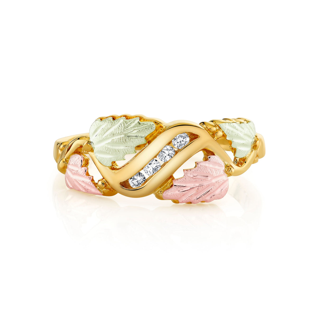 Four Diamond - Black Hills Gold Ladies Ring