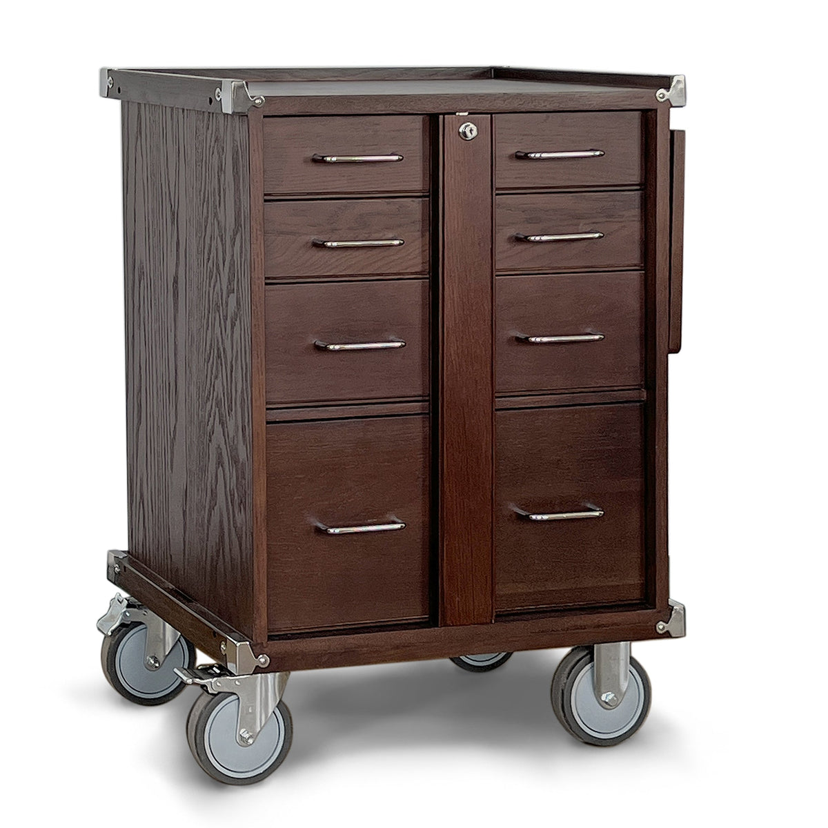 Dark Oak 5-Drawer Roller Cabinet GI-R20-D - Gerstner International