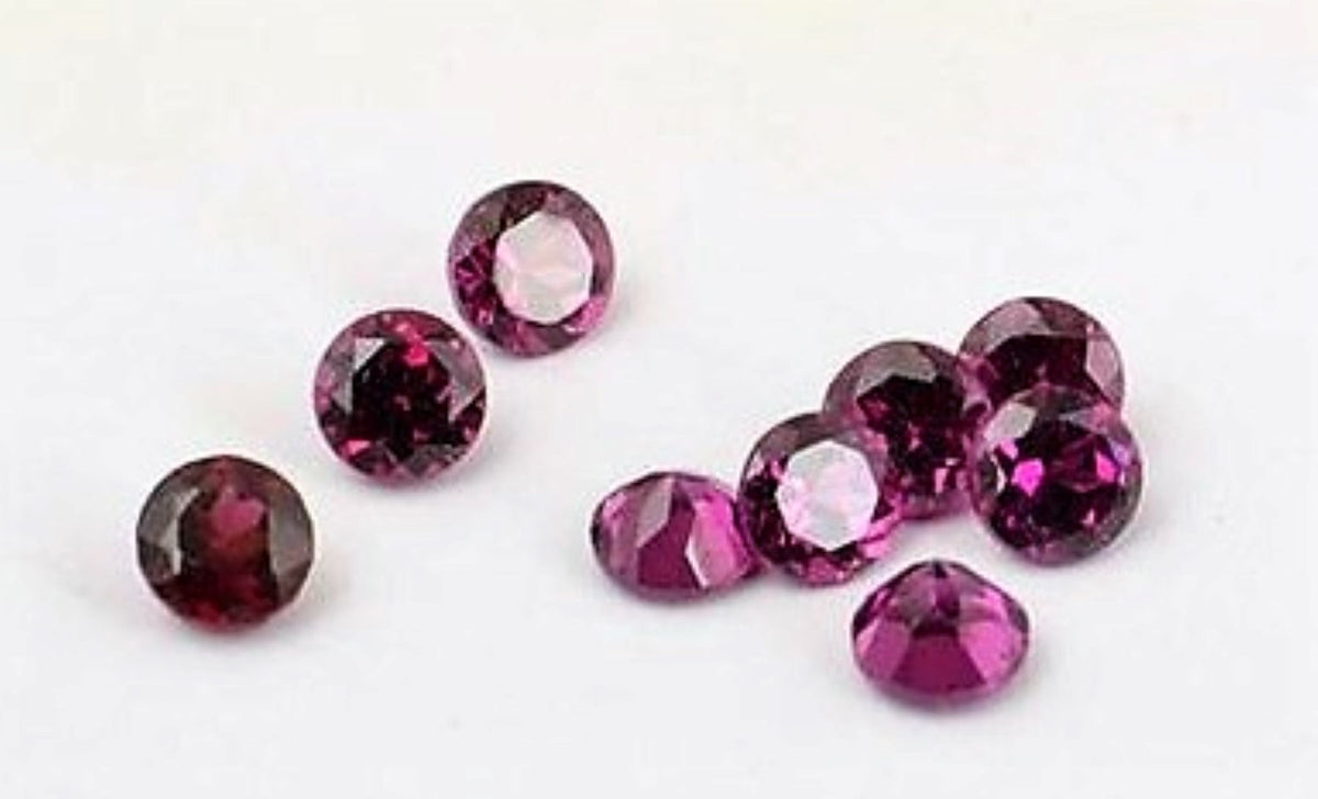 Rhodolite Garnet Round Cut African Small Gems
