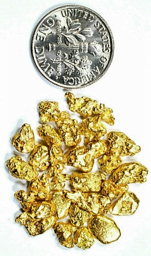 Alaskan Gold Nugget Genuine Yukon Small 22k .3g Fine