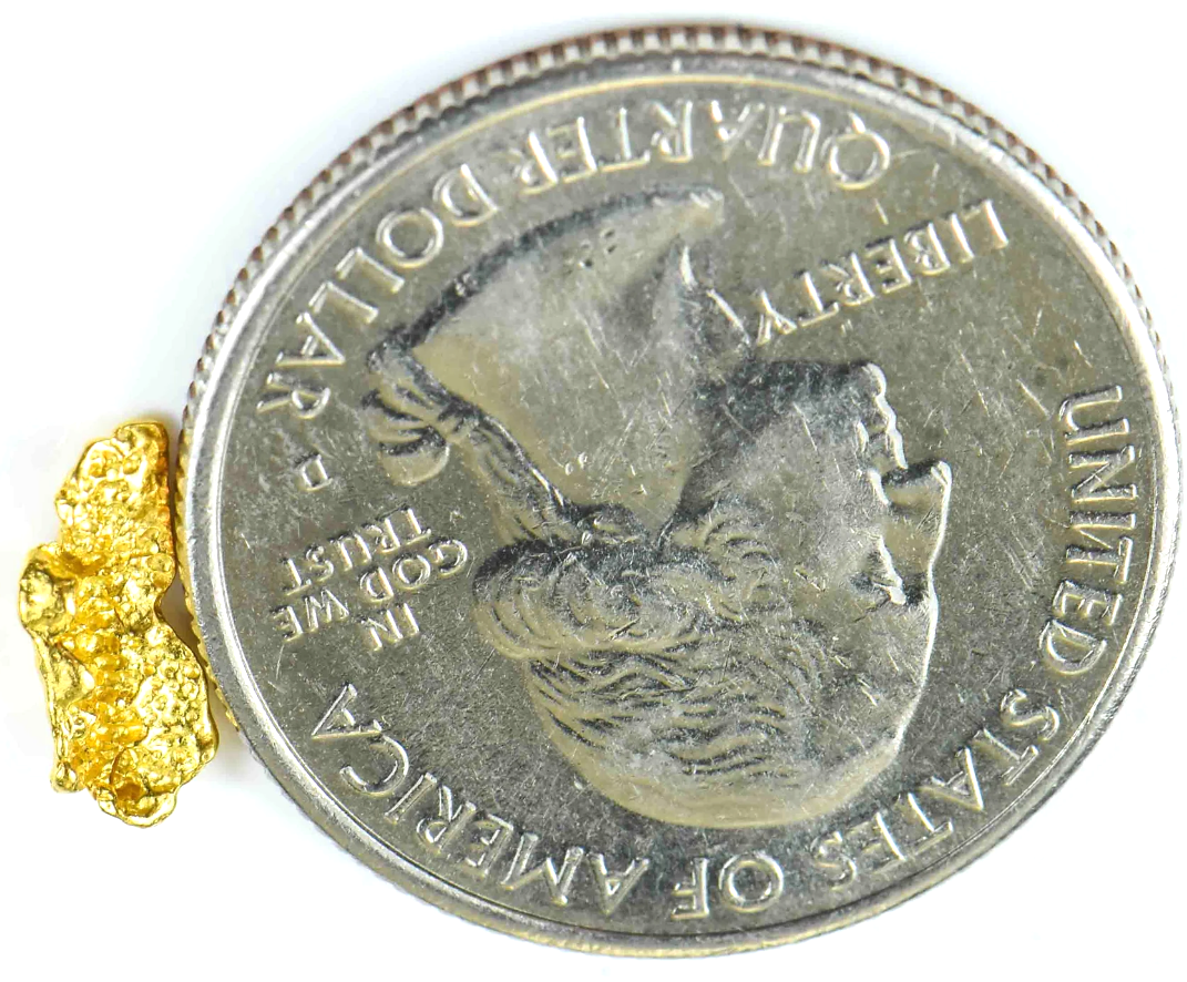 Australian Gold Nugget Genuine Victoria Small 22k .4g Fine