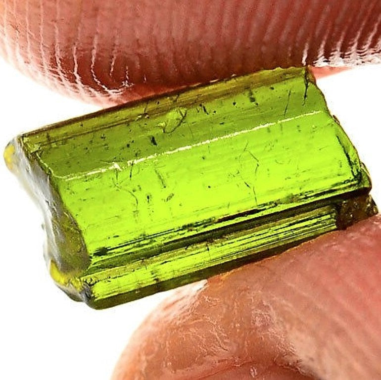 Green Tourmaline Rough Facet Mali 2 Carat Gem