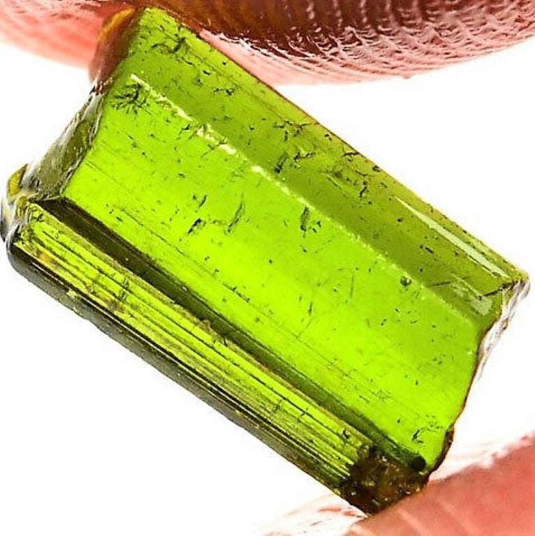 Green Tourmaline Rough Facet Mali 2 Carat Gem