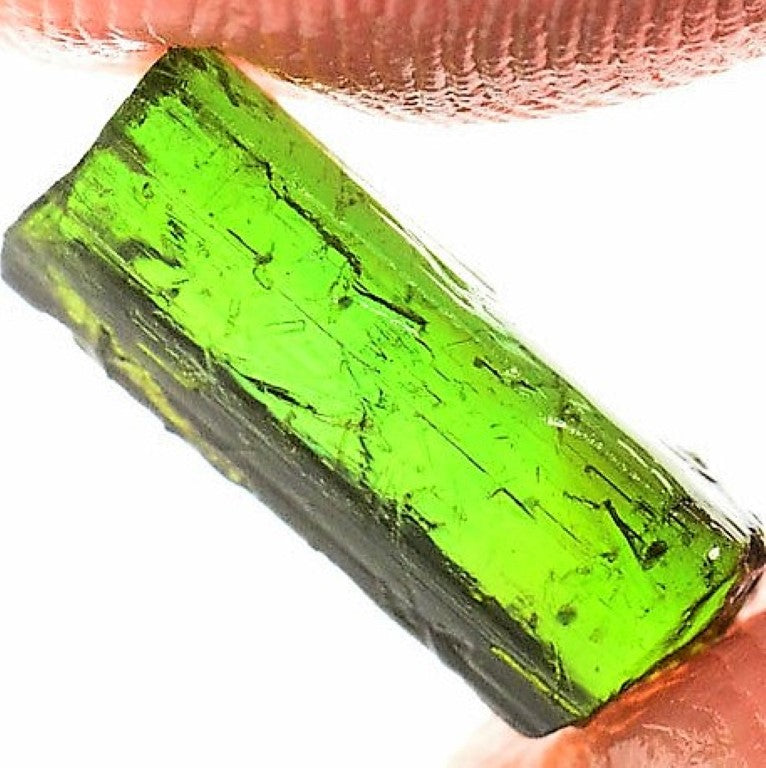 Green Tourmaline Rough Facet Mali 2 Carat Gem