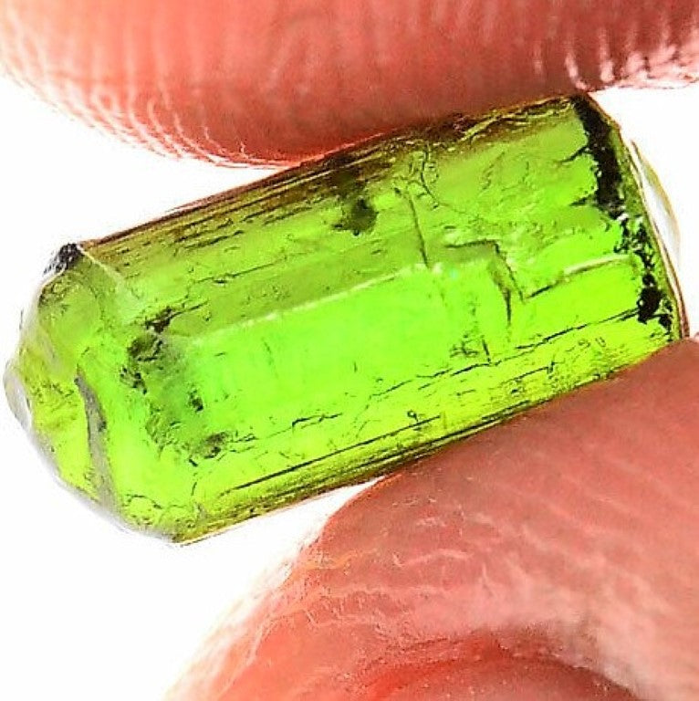 Green Tourmaline Rough Facet Mali 2 Carat Gem