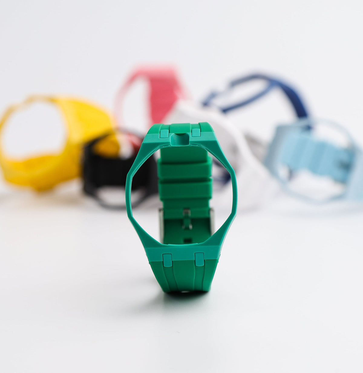 Rubber Strap & Case For AP x Swatch Royal Pop Rubber Strap - Pine Green
