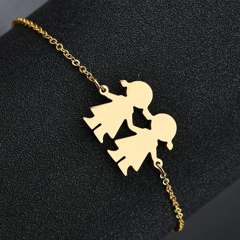 Nextvance Customized Engraving Nameplate Couple Bracelets on hand Stainless Steel Chain Bracelet  For Women Lovers  Jewelry Day