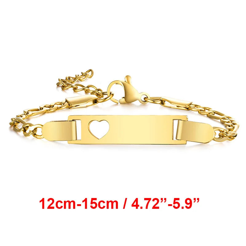 Name Customization Engrave Birth Date Bracelets,Personal Birthday Gift ,Stainless Steel Bracelet