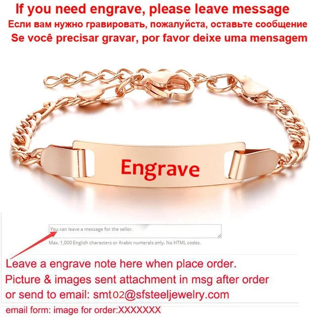 Personalized Name Bracelet VIP Link for for Boy Girl