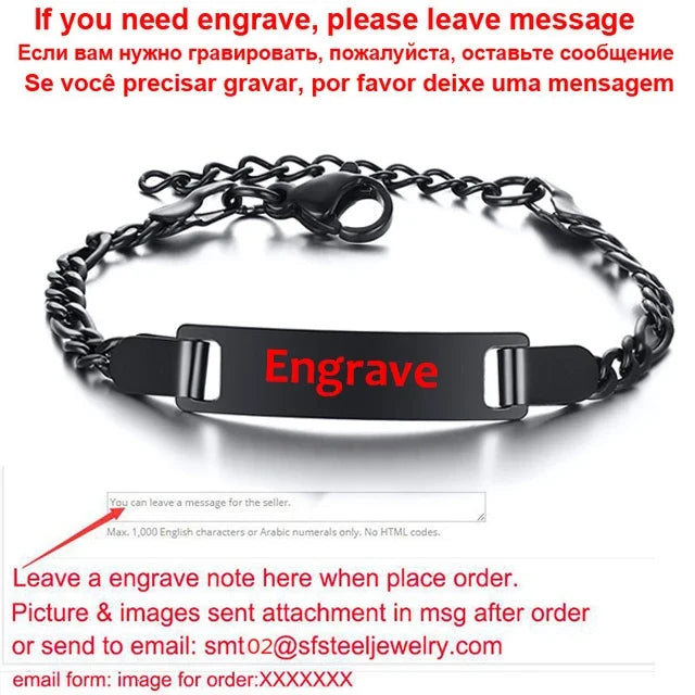 Personalized Name Bracelet VIP Link for for Boy Girl