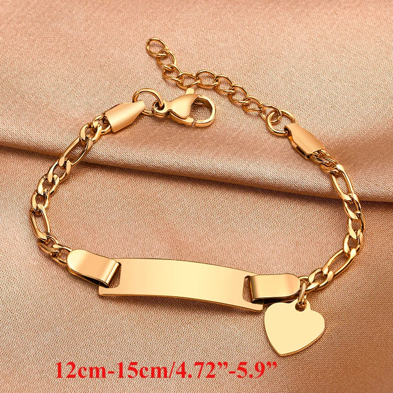 Name Customization Engrave Birth Date Bracelets,Personal Birthday Gift ,Stainless Steel Bracelet