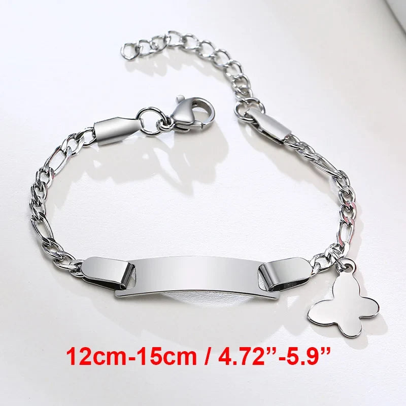 Name Customization Engrave Birth Date Bracelets,Personal Birthday Gift ,Stainless Steel Bracelet