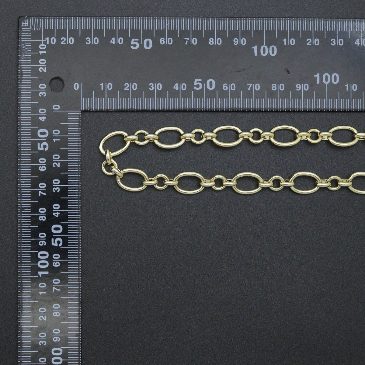 High Quality Hand Made Oval donut Ring Chain, Wholesale bulk Chain, 9x13mm,sku#M304