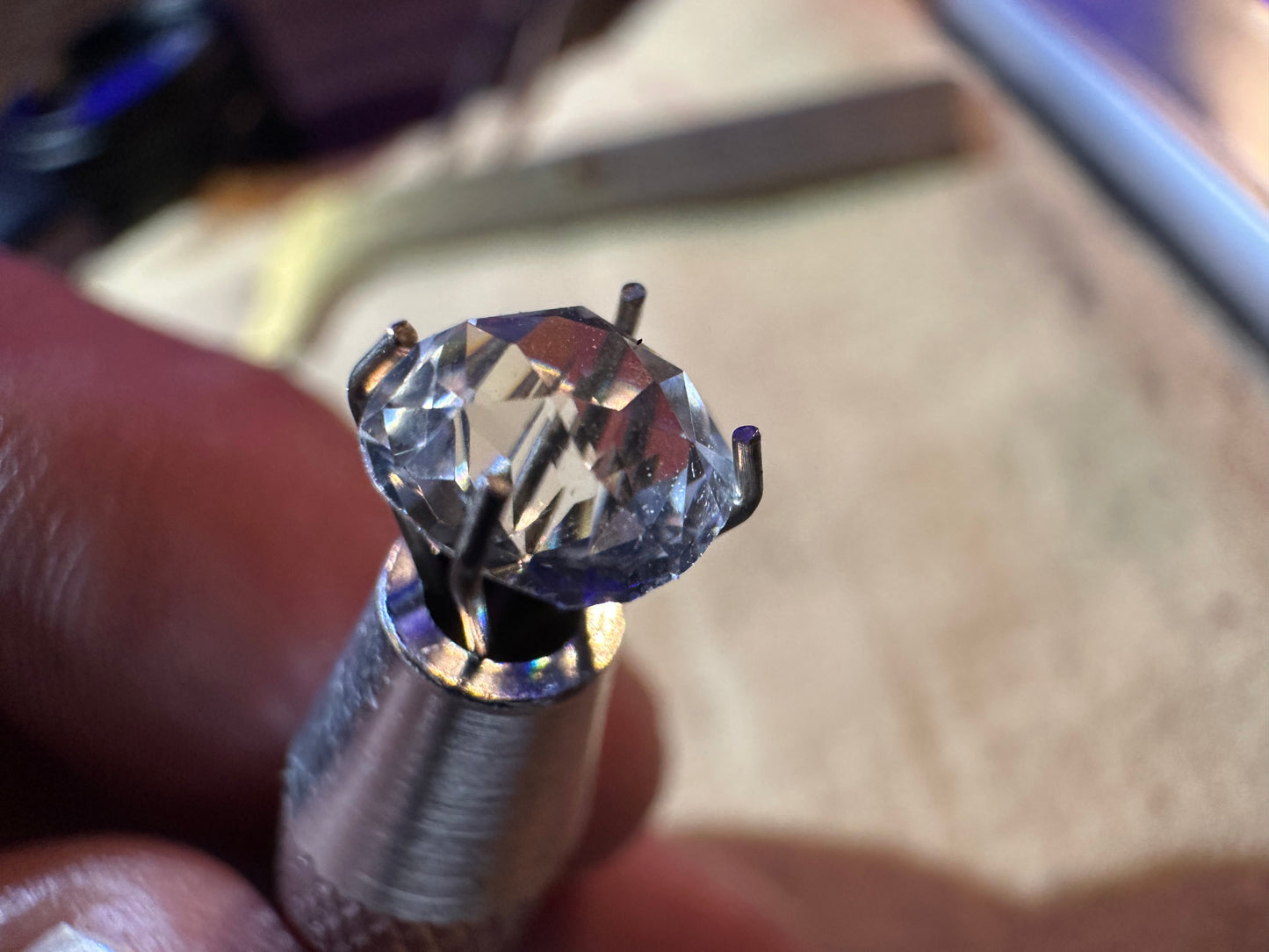 * Hand Cut Cushion D IF GIA Certified 1.25ct Strass Gemstone Simulated Diamond *