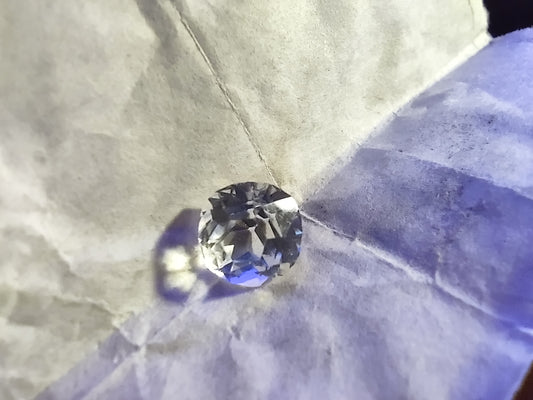 * Early Era 2ct Strass Gemstone Certified Gemological Institue of America G.I.A. *