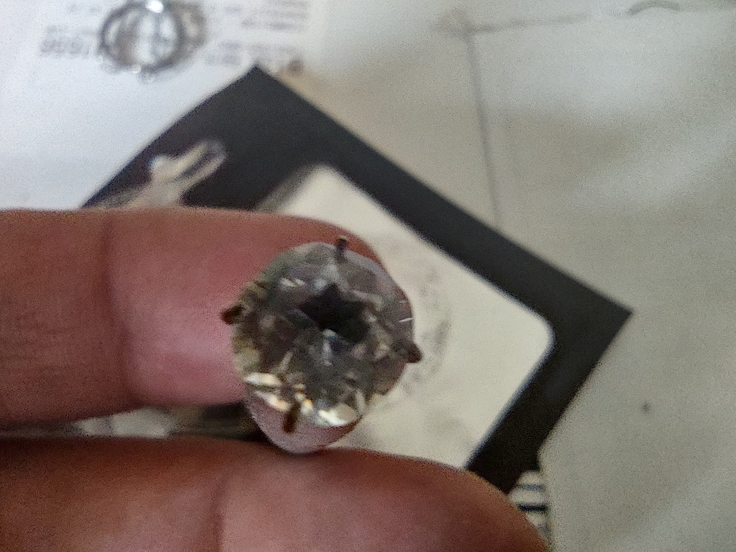 * Early Era 2ct Strass Gemstone Certified Gemological Institue of America G.I.A. *
